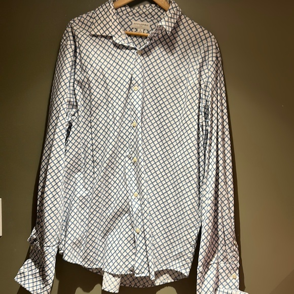Banana Republic Other - Banana Republic Mens Blue / White Dress Shirt sz XL